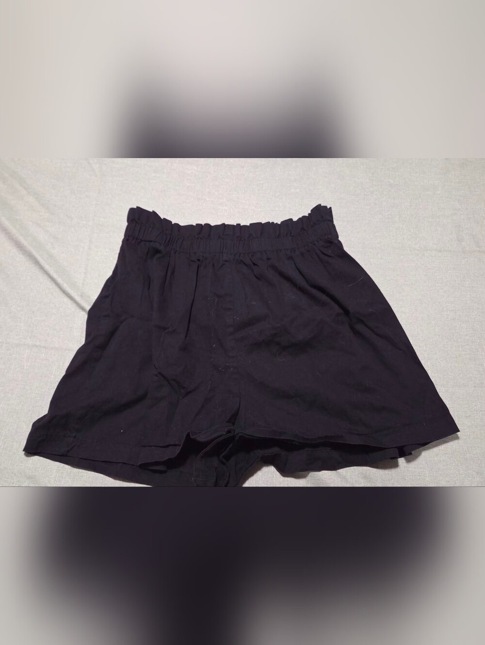Black Women's Elastic Waist Shorts